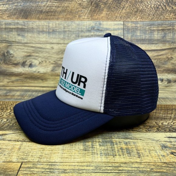 Alien MU/TH/UR 6000 Mens Trucker Hat Navy Snapback Adjustable AI Mainframe Cap - Picture 4 of 8